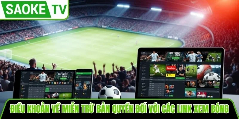 Điều khoản về miễn trừ bản quyền đối với các link xem bóng